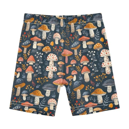 AEZODI Girls Shorts Mushrooms Leaves Under Dress Girl Bike Cartwheel Shorts Dance Short Multicolor