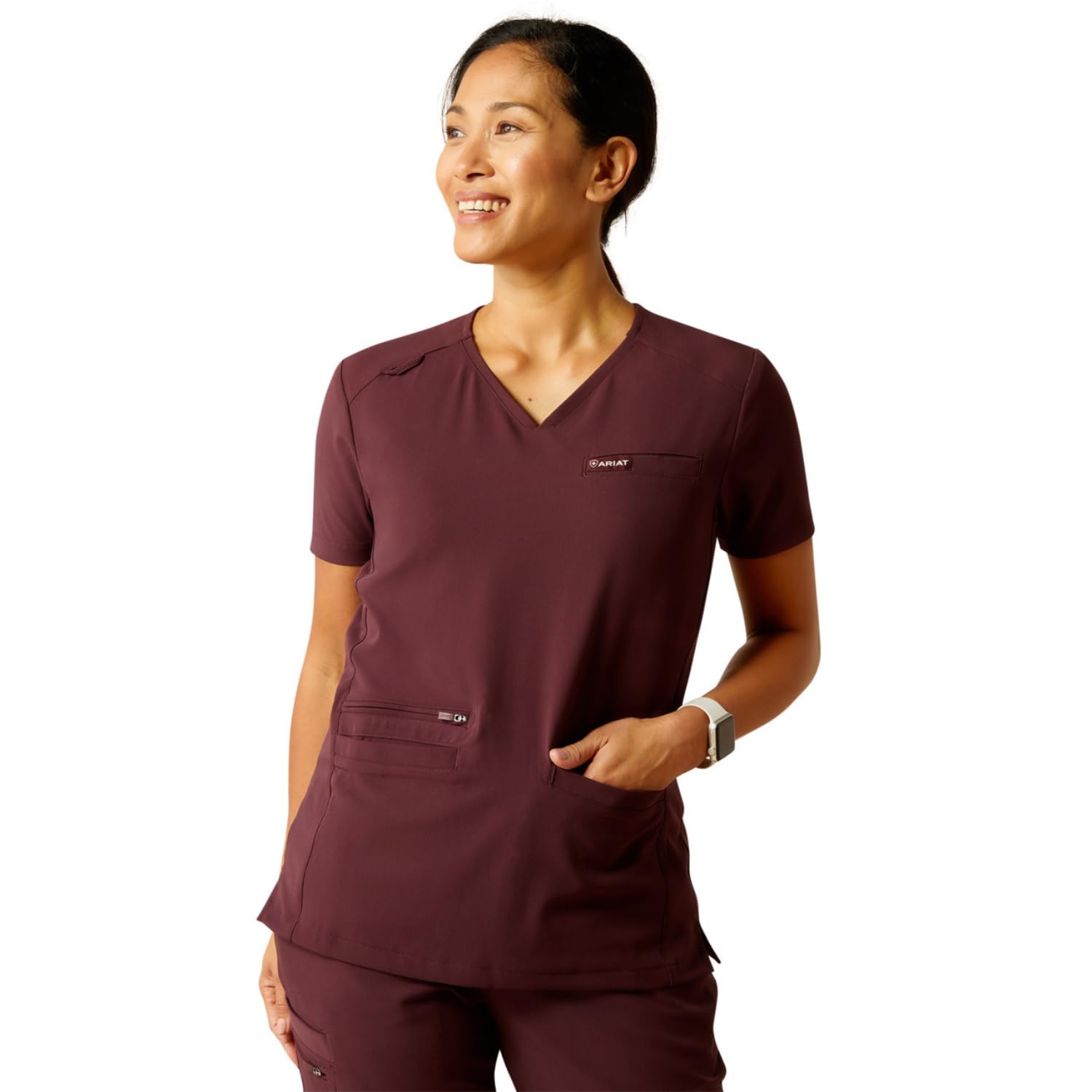ARIAT Clara 6 Pocket Scrub Top koszula damska, degustacja wina, XL, degustacja wina, XL