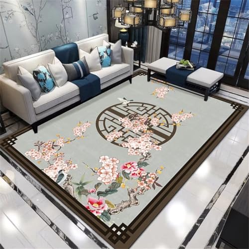 Alfombra antidesgaste de pasillo 100x200cm marrón para suelos de dormitorio 2