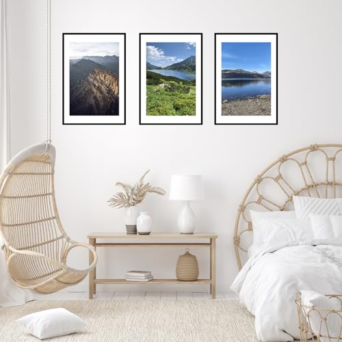Image of JCJMY 24x36 Picture Frame with 20x30 Mat, Display Photo 20x30 with Mat or 24 x 36 Without Mat, Wall Hanging Large 24 by 36 Poster Frame with Plexiglass, Black
