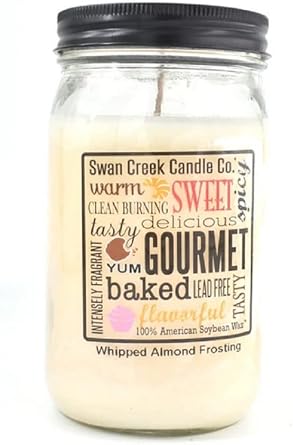 24 Ounce Whipped Almond Frosting Jar Candle 18369