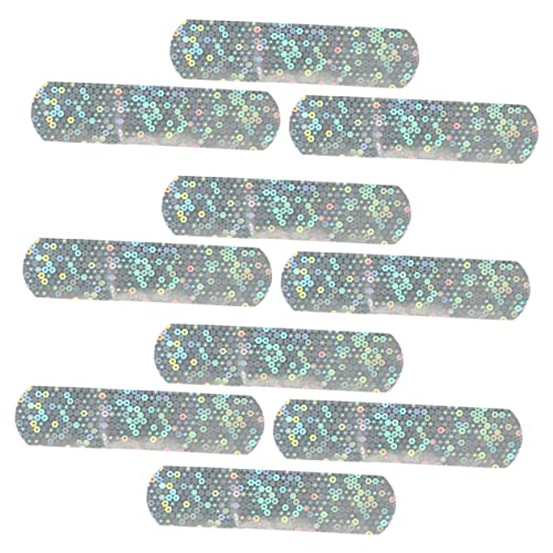 SOIMISS Vendas Adhesivas Infantiles Brillantina, 10 Piezas, Adhesivo Portátil, Bandas Pequeñas Para Heridas, Uso Diario Viaje, Accesorio Práctico Para Cuidado Doméstico