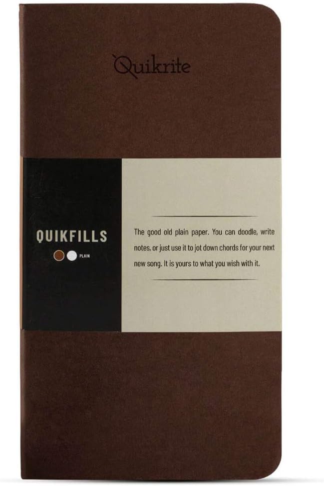 PENNLINE QUIKFILL Plain Notebook PACK OF 2 – BROWN