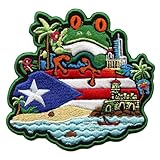 Puerto Rico Coqui Patch Tropical Boricua Travel Embroidered Iron On
