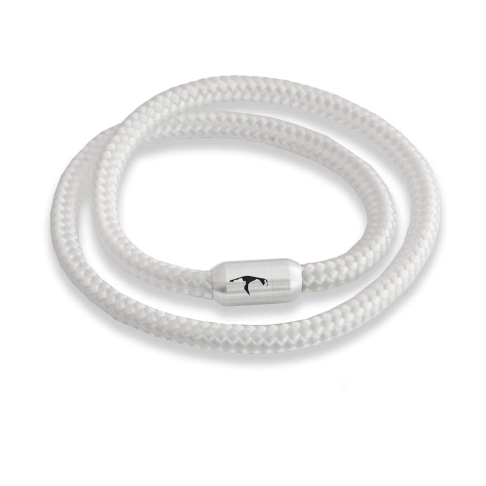 Braccialetto Pelle da Uomo con Chiusura Magnetica in Acciaio
