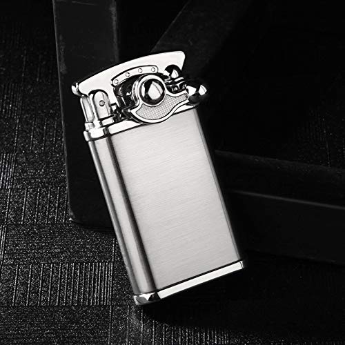 Encendedor Torch Katzone Retro Rocker Dual Acción Plateado