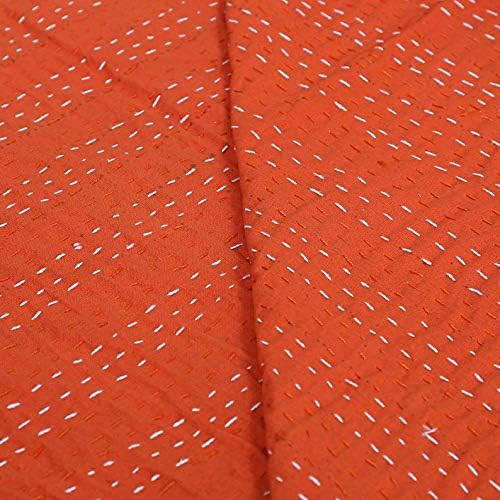 Indian Kantha Embroidered Kantha Size Kantha Bedspread, Throw, Indian Print Handmade Blanket, Bird Reversible King Size Quilt