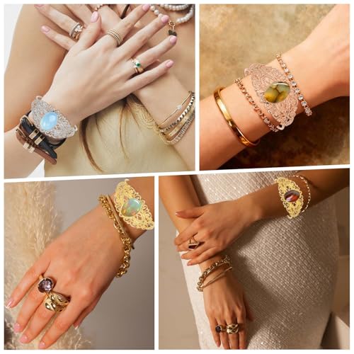 Plateaux vierges en laiton MECCANIXITY pour bracelets - 7