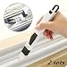 BYCE 2-in-1 Multipurpose Window Groove Cleaning Brush with Dustpan 2 sets,Corner Cranny Household Keyboard Detachable Brush Cleaning Tool