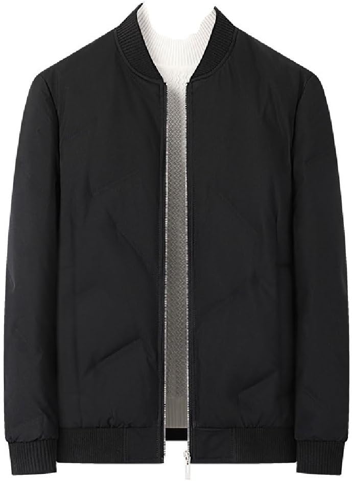 VIDI Down Jacket Men's Baseball Collar White Duck Thickened Warm Clothes