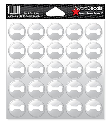 Award Decals Bone (White on Clear)