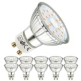 2. Fácil de instalar y usar: Plug and play, no es necesario instalar transformadores adicionales. Enchufe estándar GU10. Tamaño: (ØxL) 50 x 53 mm, Voltaje de entrada: AC 220-240V, Alta salida de luz, bajo consumo, bajo calor, Adecuado para accesorios de iluminación interior. Puede reemplazar todas las bombillas halógenas GU10 convencionales y bombillas LED.