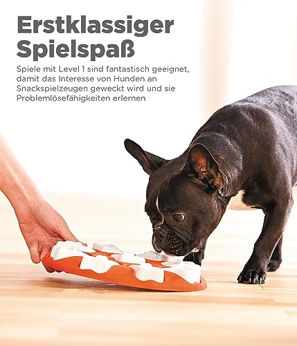 Outward Hound Nina Ottosson Dog Smart - Interaktives Hundespielzeug für Leckerlis - Orange