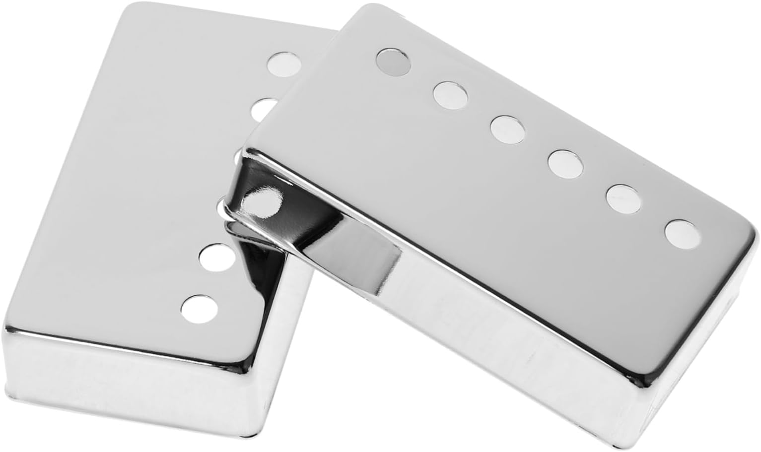 Milisten 2Pcs Electric Guitar Humbucker Pickup Covers Silver Replacement for Pole Spacing Compatible with Various Guitars Durable and Reliable Protection
