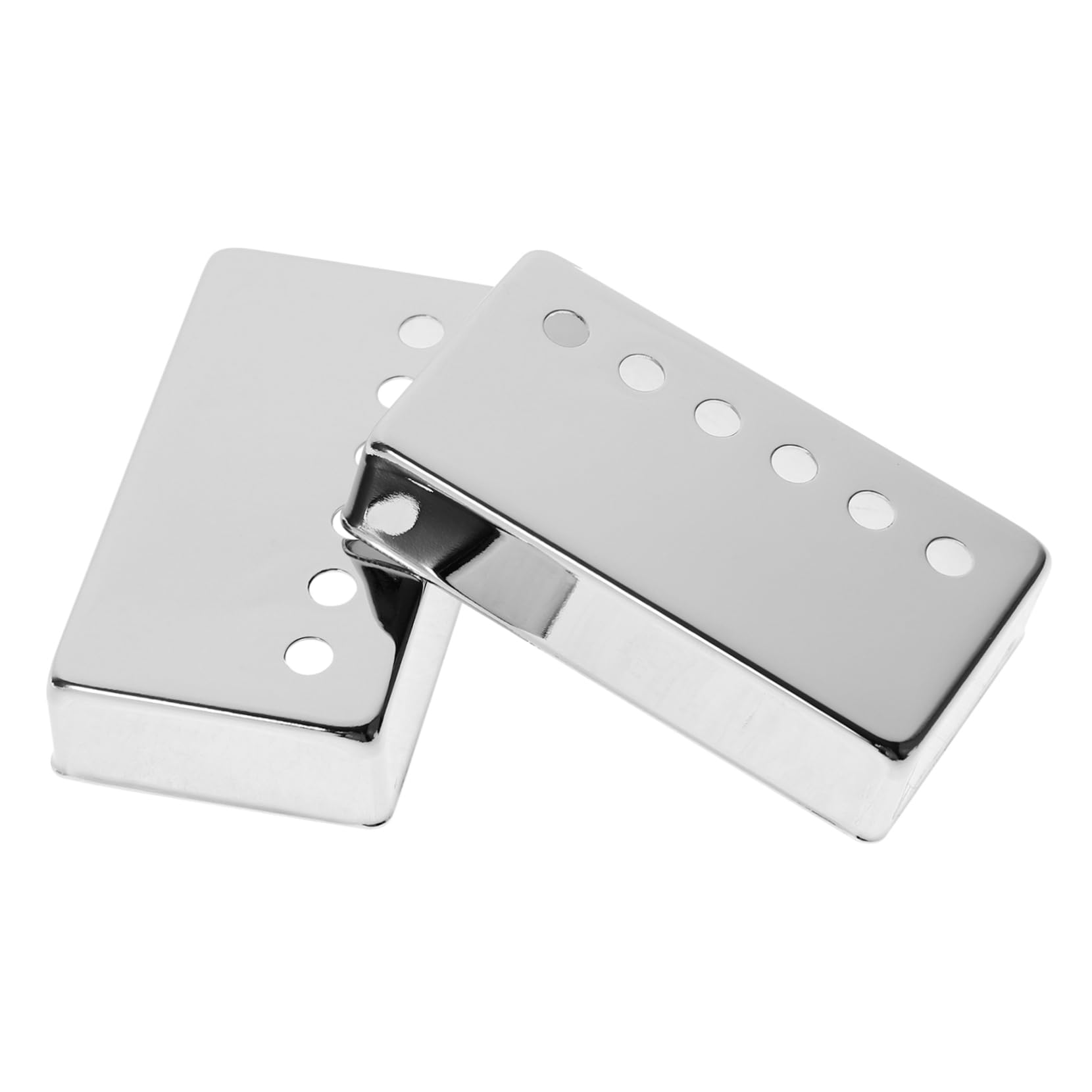 Milisten 2Pcs Electric Guitar Humbucker Pickup Covers Silver Replacement for Pole Spacing Compatible with Various Guitars Durable and Reliable Protection