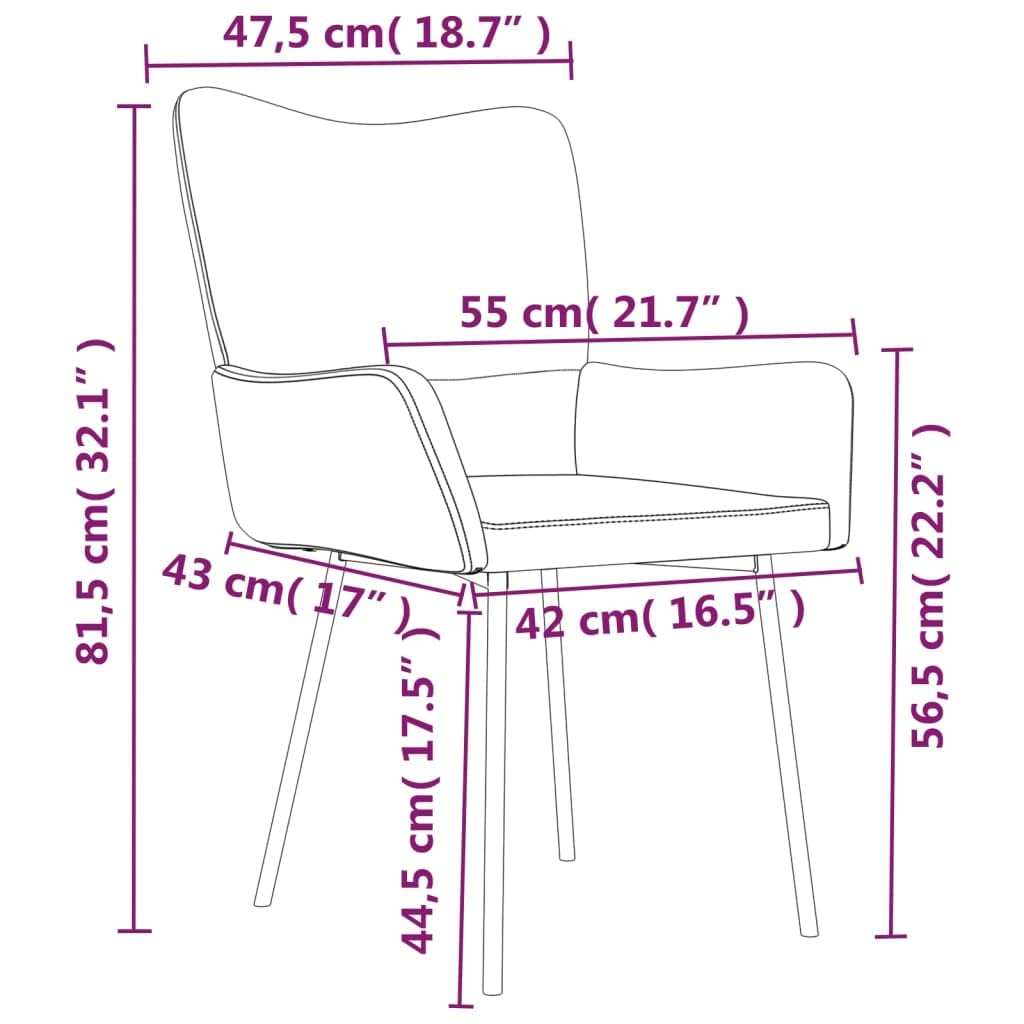 Krzesła do jadalni, 2 szt., ciemnoszare, aksamitne, z metalową ramą, ergonomicznie wyściełane, wygodne siedzisko i podłokietnik, do kuchni, salonu, biura, trwałe i łatwe w utrzymaniu