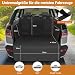 HQCM Kofferraumschutz Hund ladekantenschutz, Universal 185x105CM 900D Wasserdicht Kratzfest Kofferraum schutzmatte hundedecke mit Seiten- und Ladekantenschutz Kofferraumdecke für Auto, SUV, Van