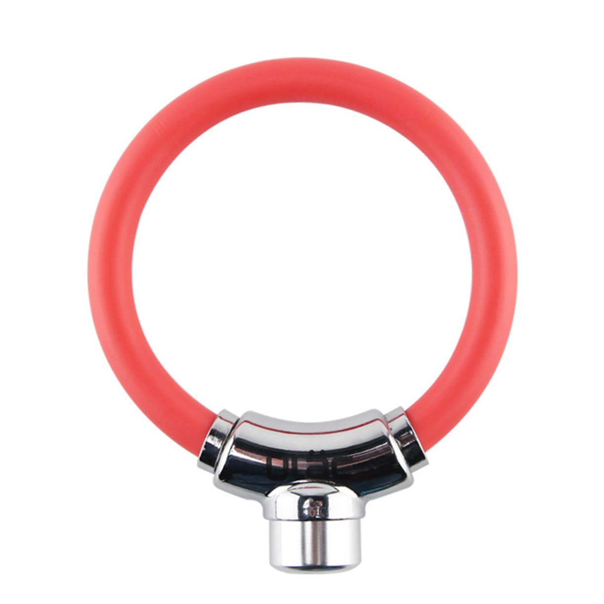 VANZACK Lucchetto Antifurto Bici Cavo in Lega di Alluminio e Pvc, Blocco ad Arco Rosso per Uso Esterno, Accessorio Ciclismo
