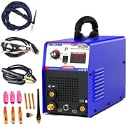 PLASMARGON,tig welder 110v/220v Dual Voltage,HF 200A TIG/STICK（MMA） welders， stainless steel TIG welding machine