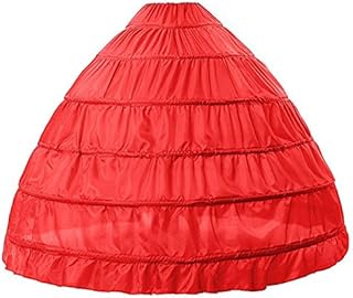 BEAUTELICATE Petticoat Underskirt Crinoline Full A-line 6 Hoop Floor-Length Bridal Dress Skirt 9 Colors