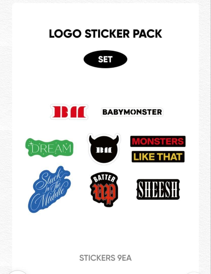 Amazon.co.jp: BABYMONSTER STICKER PACK ステッカー ベビモン : おもちゃ
