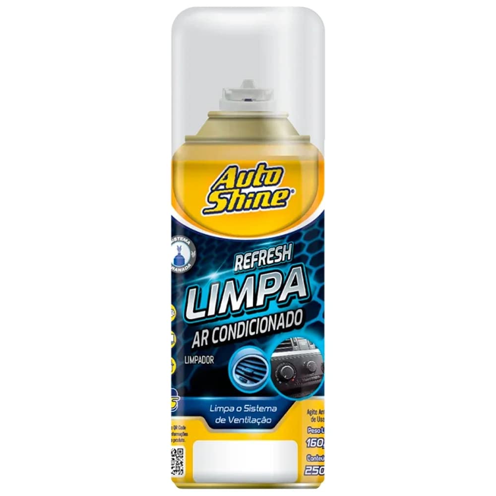 LIMPA AR CONDICIONADO SPORT 250ML AEROSSOL Autoshine, Incolor