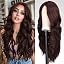 Black mixed Mahogany Curly Wavy