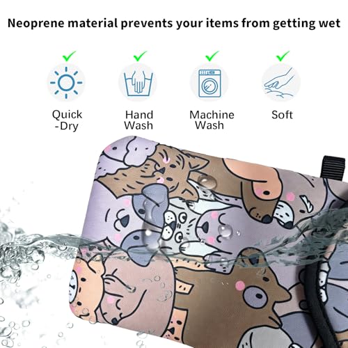 Image of Neoprene Phone Sleeve Pouch Case Bag for Men Women w /Crossbody Strap /Neck Lanyard for iPhone 17 /16 /15 /14 Pro Max, Samsung S25,Pixel 10