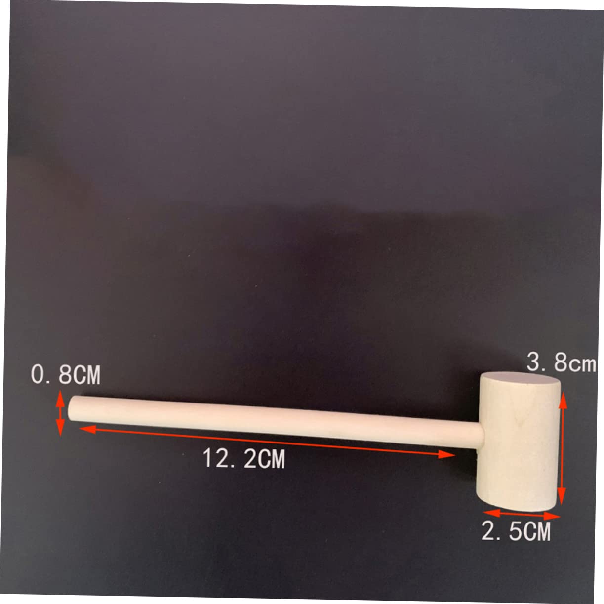 Gogogmee 20pcs Solid Wood Mini Hammers Educational for Creative Hitting Hammer for Hand Eye Coordination and Development Safe and Round Design