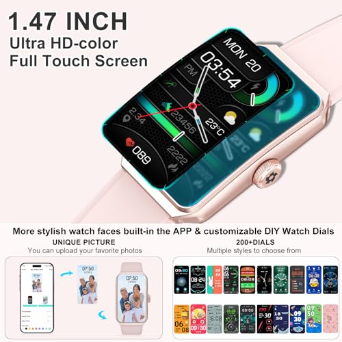 Image of Fitness Tracker with Heart Rate /Blood Oxygen /Sleep Monitor, 100+ Sports Modes Smart Watches for Women Men, Activity & Step Trackers Smart Watch for Andriod iOS Phones