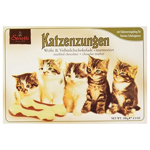 Katzenzungen White and Milk Chocolate 100g