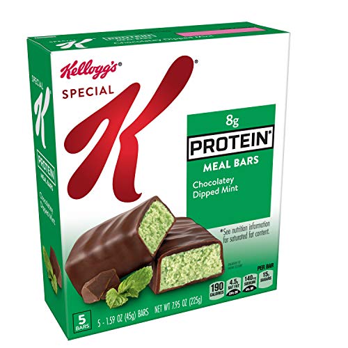 (Discontinue by Manufacture r)Special K Protein Meal Bars, Chocolatey Dipped Mint, 7.95 oz (5 Count)