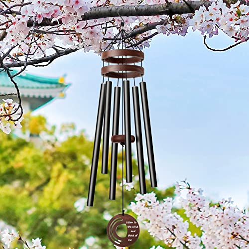 37 Inches Large Wind Chimes for Outside Clearance Deep Tone, Memorial Wind Chime for Loss of a Loved one, Gift for Mother Father Unisex, Sympathy Wind Chimes Outdoor Decoration for Garden, Patio - Thumbnail 6