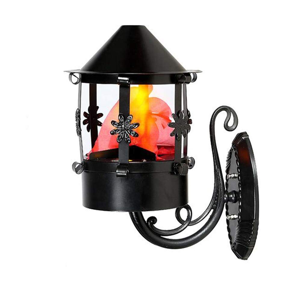 Luce di Fuoco Finto 3D, Luce di Effetto della Fase della Fiamma del LED, Lampada del Fuoco di accampamento 3D Prop Fiamma di Luce per Halloween, Natale, Festival, Capodanno, Decora