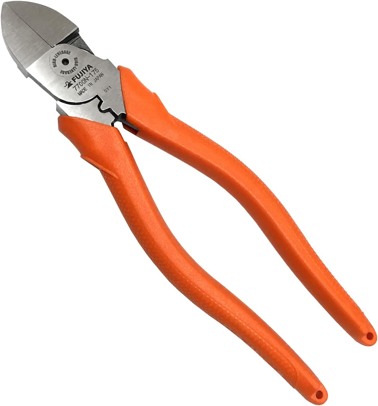 FUJIYA Tools High Leverage Diagonal Cutting Nippers 7-Inch 7700N-175
