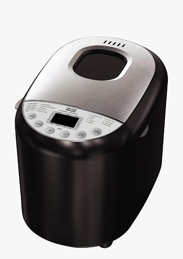 Bread Maker – 19 Pre-Programmed Menus, 3 Crust Colors & LCD Display