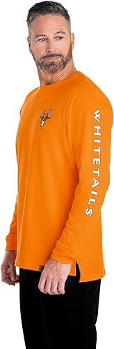 Miniatura 3 de Legendary Whitetails Camiseta de manga larga para hombre con gráfico, preencogida, 100% algodón pesado