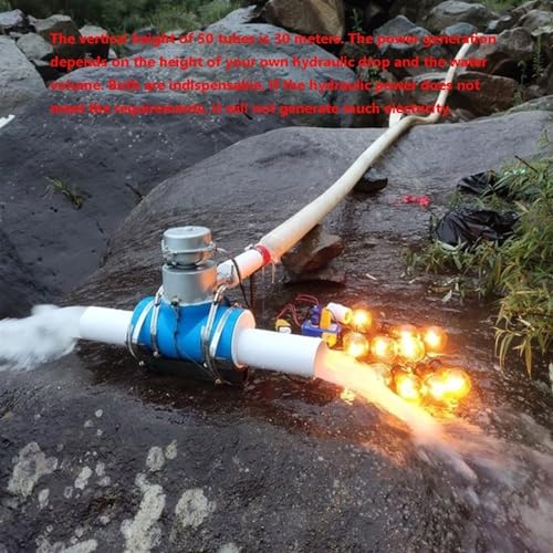 220 V Liga De Alumínio 1000 W Micro Gerador Hidroeléctrico Central Hidroeléctrica Turbina Portátil T