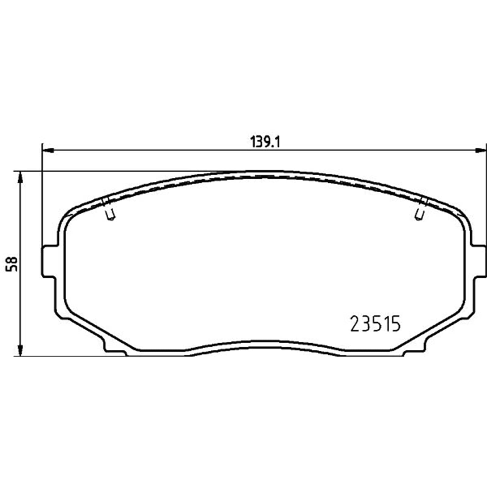 BREMBO Bremsbelagsatz, Scheibenbremse P54060
