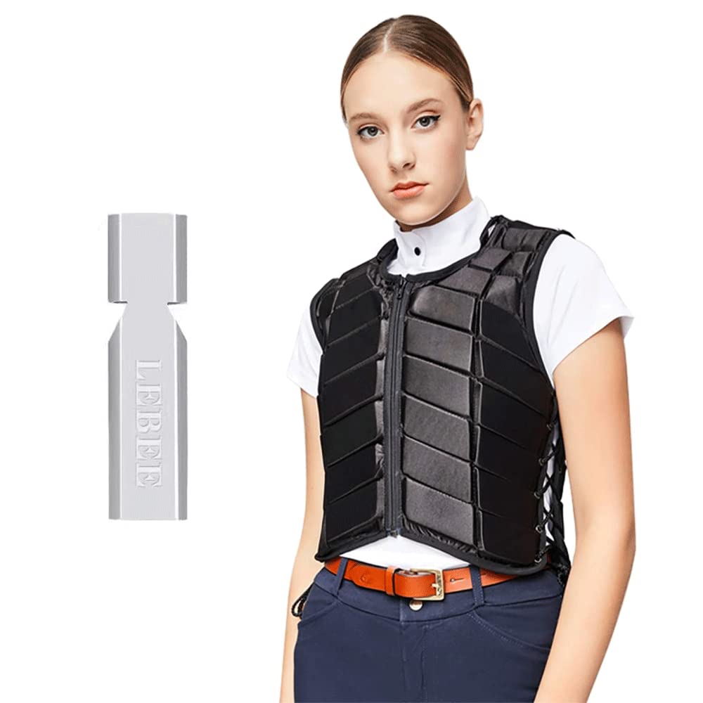 Clbing Unisex Equestrian Vest Adjustable Adult And Child Horse Riding Protector Vest, Breathable, Lightweight, ,L