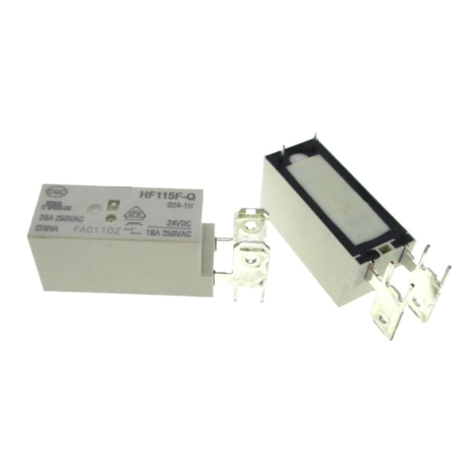 Relais 24V HF115F-Q 024-1H de 20A avec haute capacité de coupure 250VAC pour forte puissance