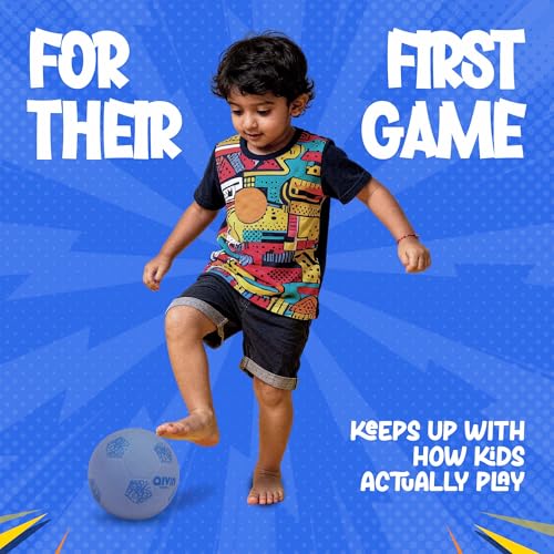 Image of Aivin Home-Play Football for Kids Indoor Training Ball No-Stitch - Sky