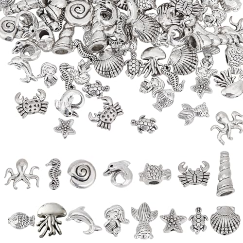 Perles tibétaines tortue de mer pour créer vos bijoux de plage et accessoires d'été