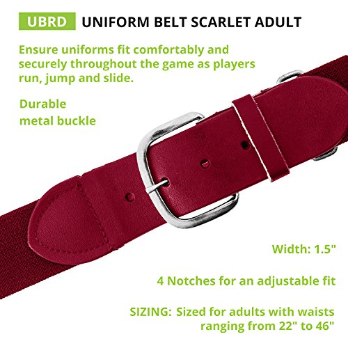 Image of Champion Sports Baseball & Softball Belt - Stretch Fit Uniform Belt for Youth & Adult Players, Multiple Colors