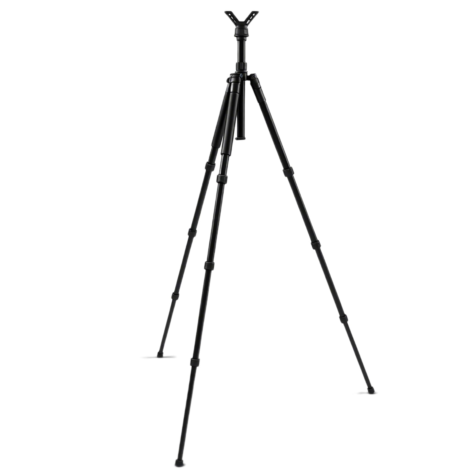 HUNTPAL Hunting Tripod Shooting Stick Gun Rifle Rest with Height Adjustment Center Column & Detachable Leg, Shotgun/Crossbow 19"-65" Shooting Stand Biopod Monopod