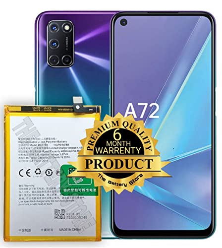 Image of THE BATTERY STORE Original Replacement Battery BLP781 Battery for Oppo A52 (A92-2020) Oppo A72 CPH2061, CPH2067 with 6 Months Warranty(for BLP781)