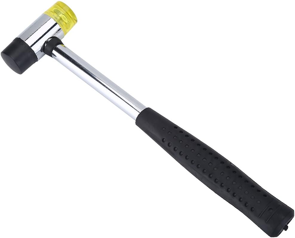 Guitar Fret Hammer, Double Headed Rubber Mallet Fret Hammer Guitar Anatomy Luthier Tools for Electric Acoustic Bass Guitar