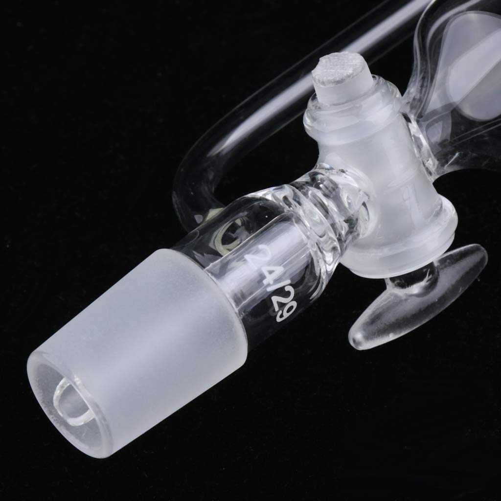 Tropftrichter aus Glas mit Druckausgleichsrohr und Absperrhahn, transparent, 100 ml