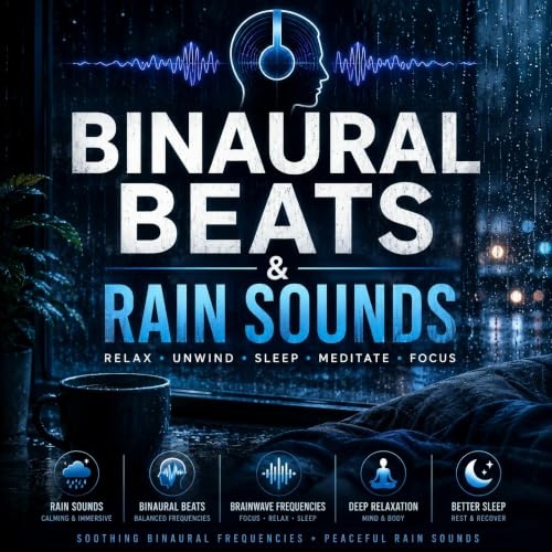 『Binaural Beats & Rain Sounds』のカバーアート