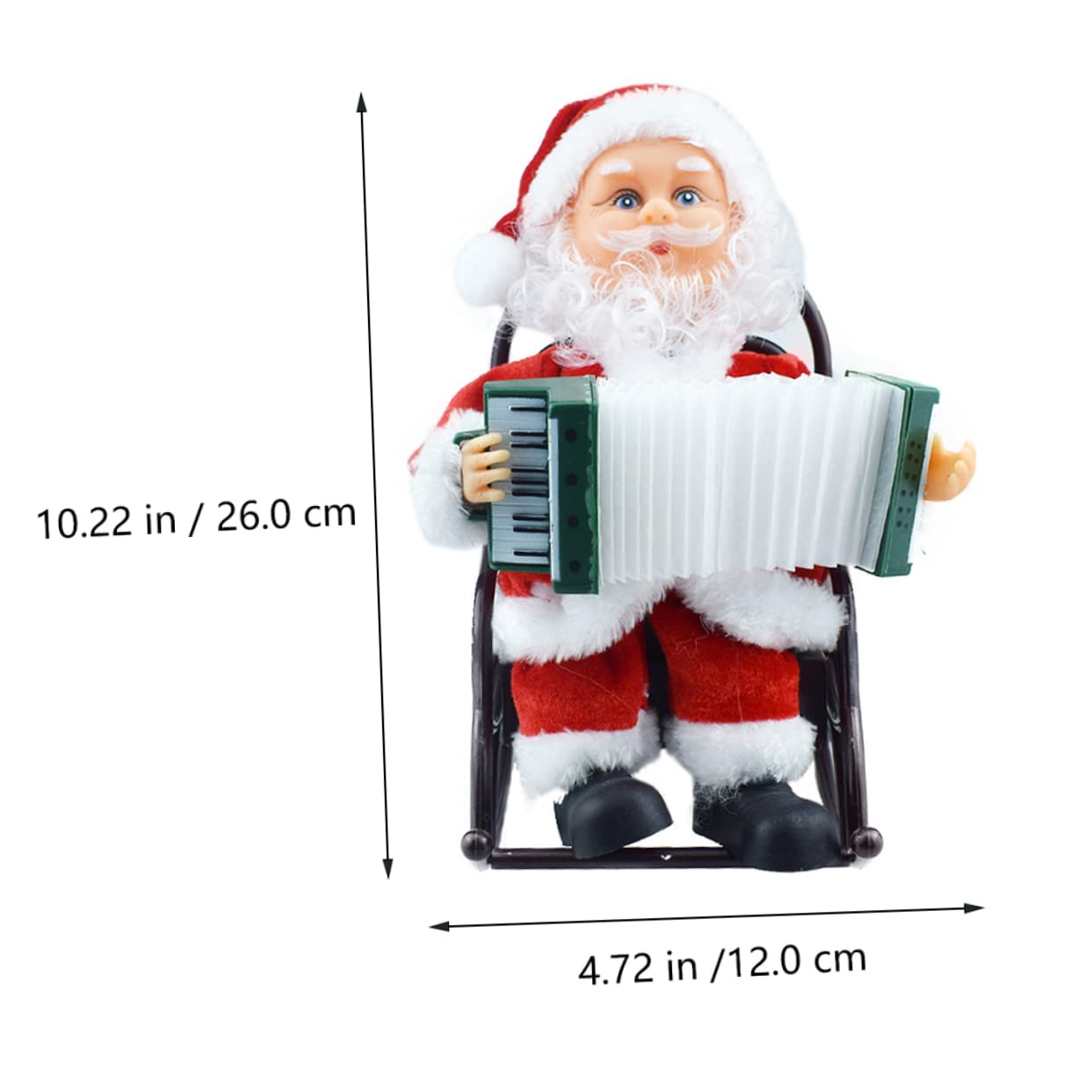 Ipetboom 1pezzi Giocattolo Elettrico di Babbo Natale Decorazione Natalizia Giocattolo per Feste Suona e Balla Materiale di Regalo di Natale